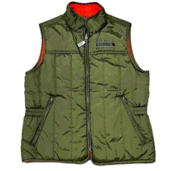 Like New, Polo Ralph Lauren Reversible Quilted Field Puffer Vest - Picture 1 of 16
